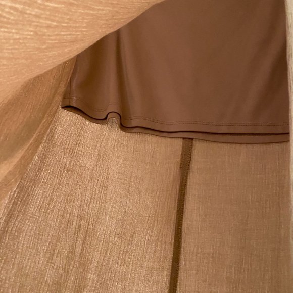 Camel maxi skirt with slit - Picture 3 of 5